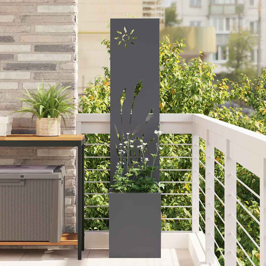 JUNG Vida Garten Sichtschutz-Leinwand Anthrazit 50 x 32 x 150 cm