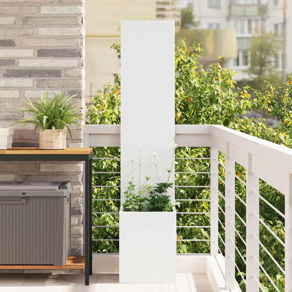 JUNG Vida Garten Sichtschutz-Leinwand Weiß 32 x 140 cm