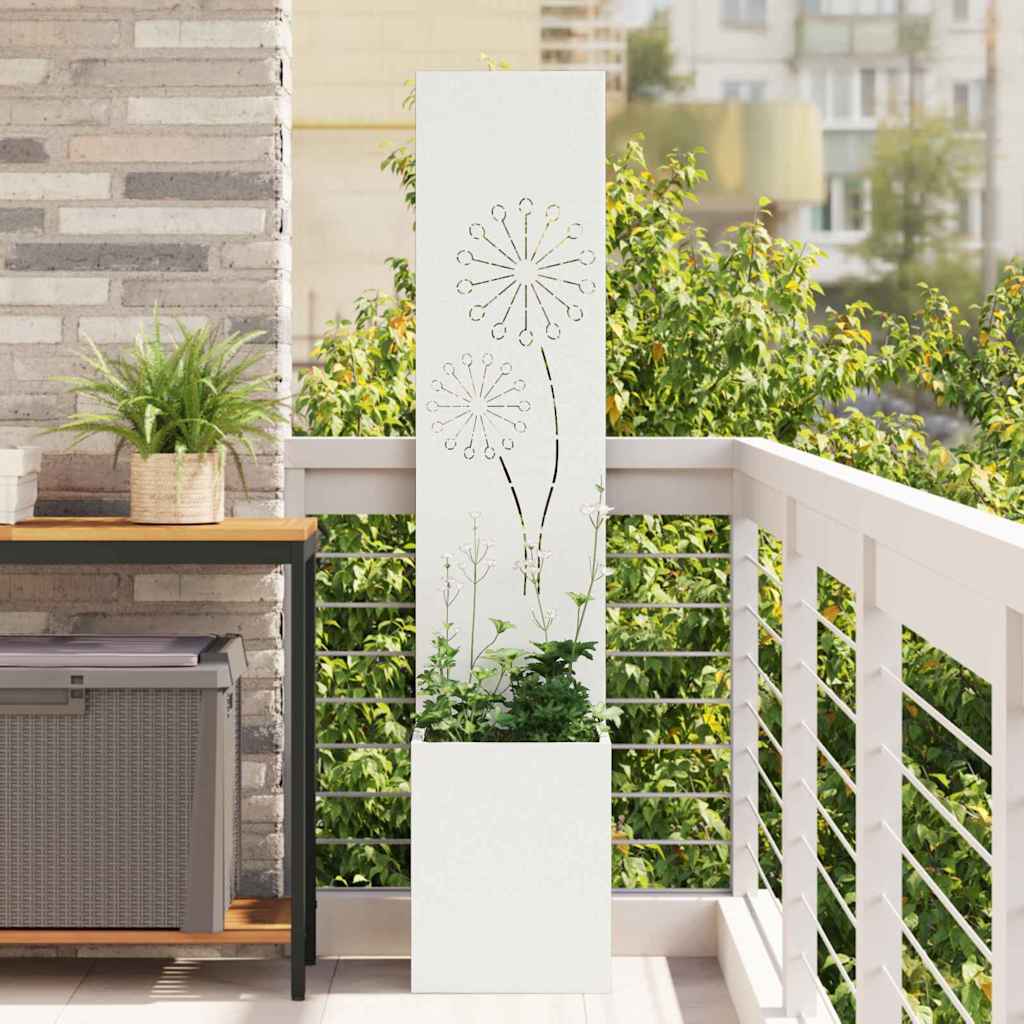 JUNG Vida Garten Sichtschutz-Leinwand Weiß 32 x 140 cm