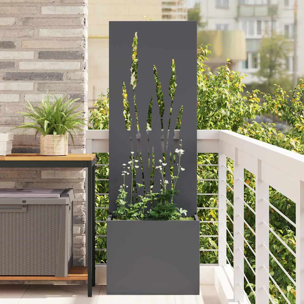 JUNG Vida Garten Sichtschutz-Leinwand Anthrazit 50 x 140 cm