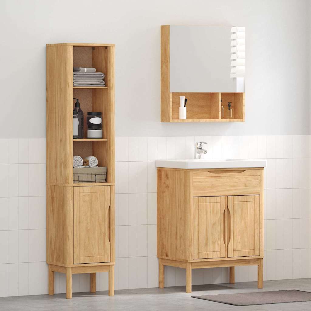 JUNG Vida Badezimmermöbel-Set FLORO 2 pcs Wachsbraun Massivholz Kiefer