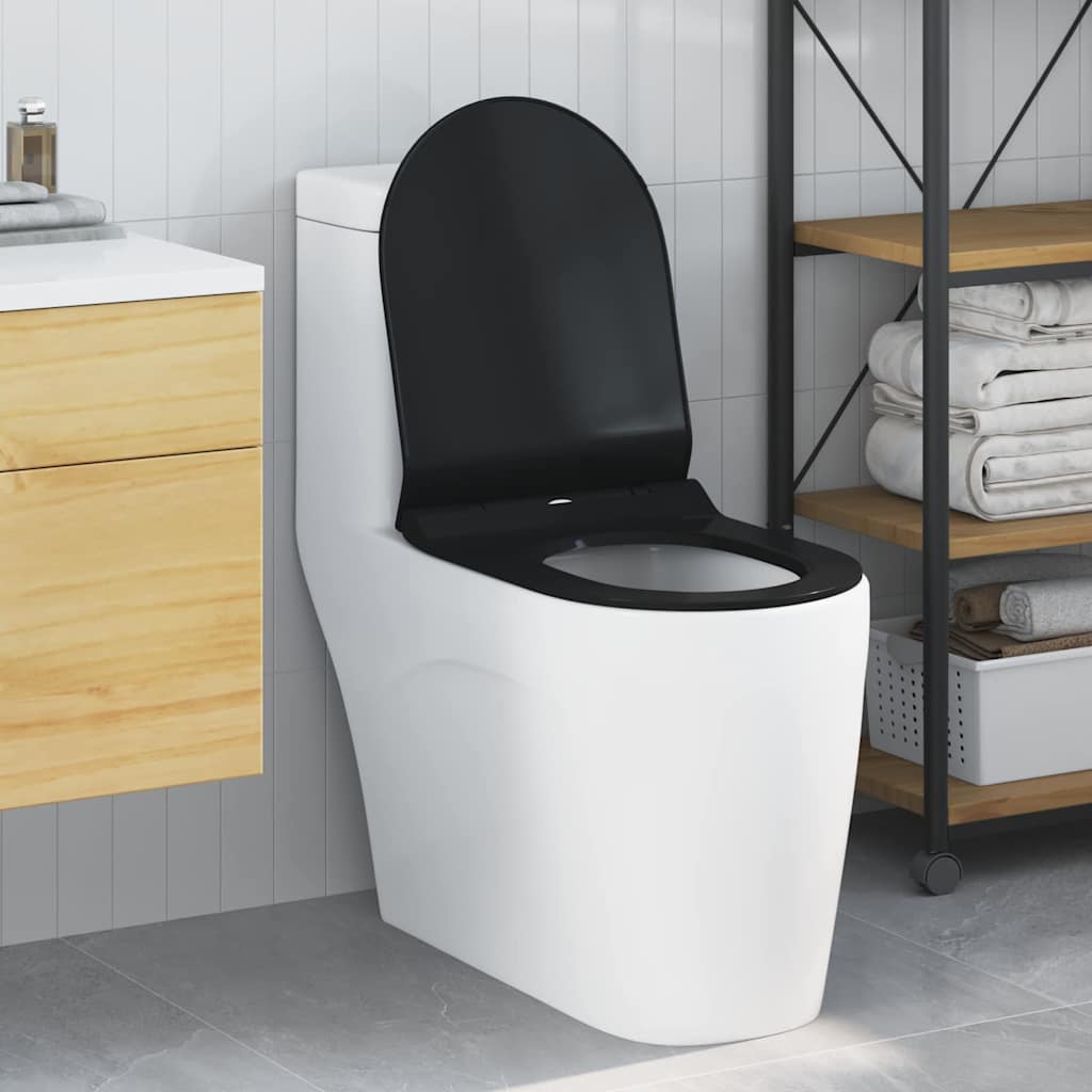 JUNG Vida Toilettensitz Verstellbar Schwarz 50 x 36,5 x 5 cm Polypropylen