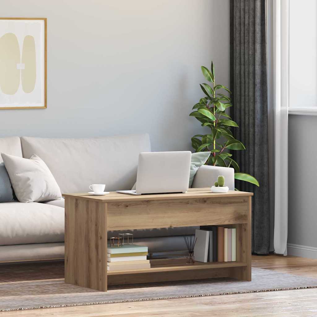 JUNG Vida Couchtisch Artisan-Eiche 80 x 50,5 x 41,5 cm Holzwerkstoff