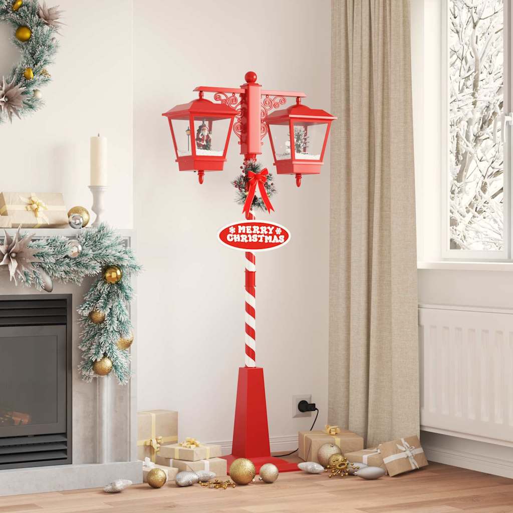 JUNG Vida Weihnachtsstraßenlampe mit 2 Laternen Rot 40,5 x 80 x 188 cm