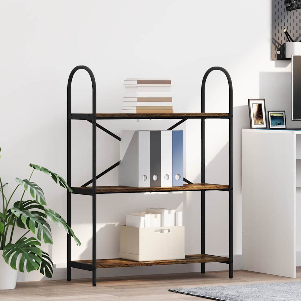 JUNG Vida Bücherregal Geräucherte Eiche 80 x 30 x 109 cm Holzwerkstoff