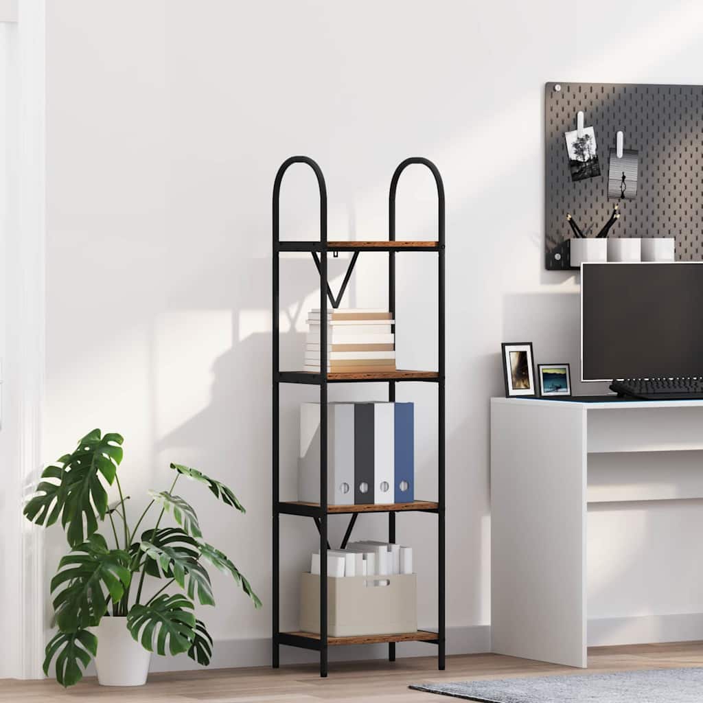 JUNG Vida Bücherregal Altholz 40 x 30 x 146 cm Holzwerkstoff