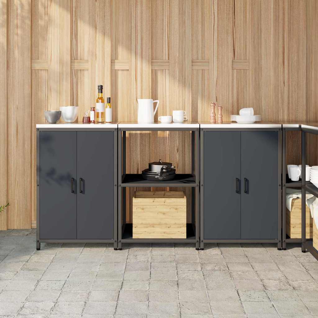 JUNG Vida Aufbewahrungsset für die Küche mit Regal 3 pcs Anthrazit