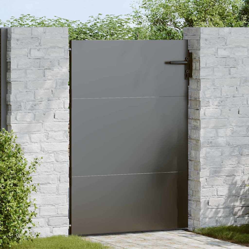 JUNG Vida Gartentor Schwarz 85 x 125 cm Pulverbeschichteter Stahl