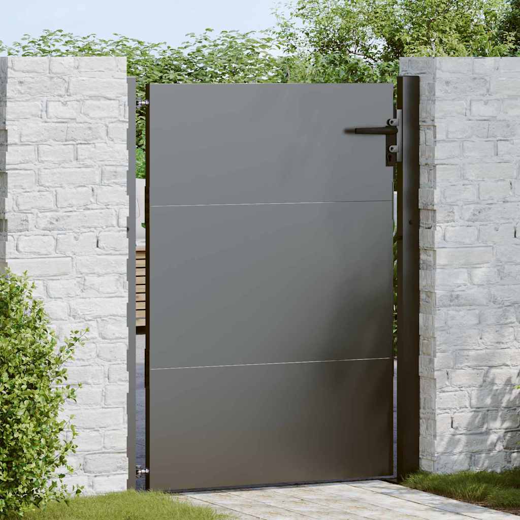 JUNG Vida Gartentor Schwarz 105 x 130 cm Pulverbeschichteter Stahl