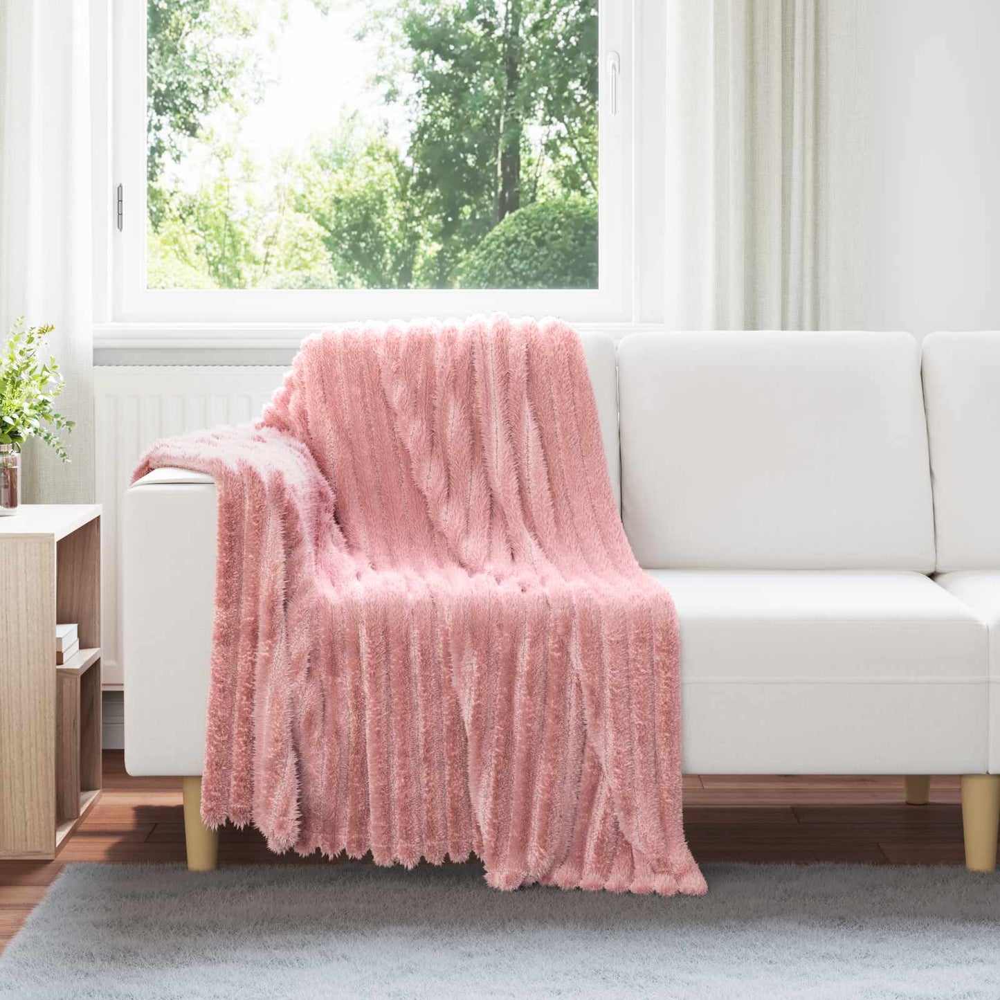 JUNG Vida Wohndecken 6 Stück Rosa 150 x 130 cm Fleece