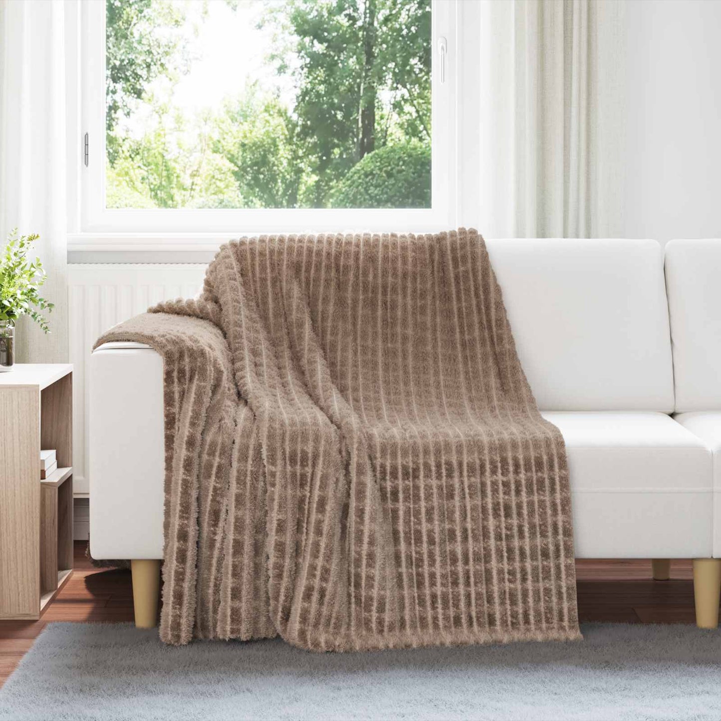 JUNG Vida Wohndecken 6 Stück Kamel 200 x 150 cm Fleece