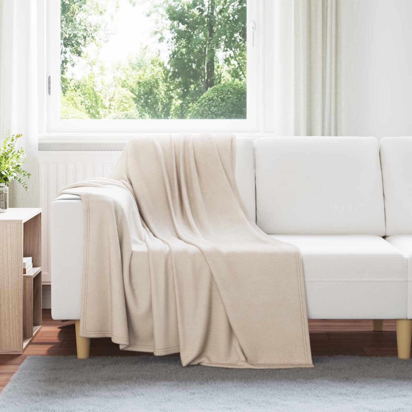 JUNG Vida Wohndecken 24 Stück Beige 170 x 130 cm Fleece