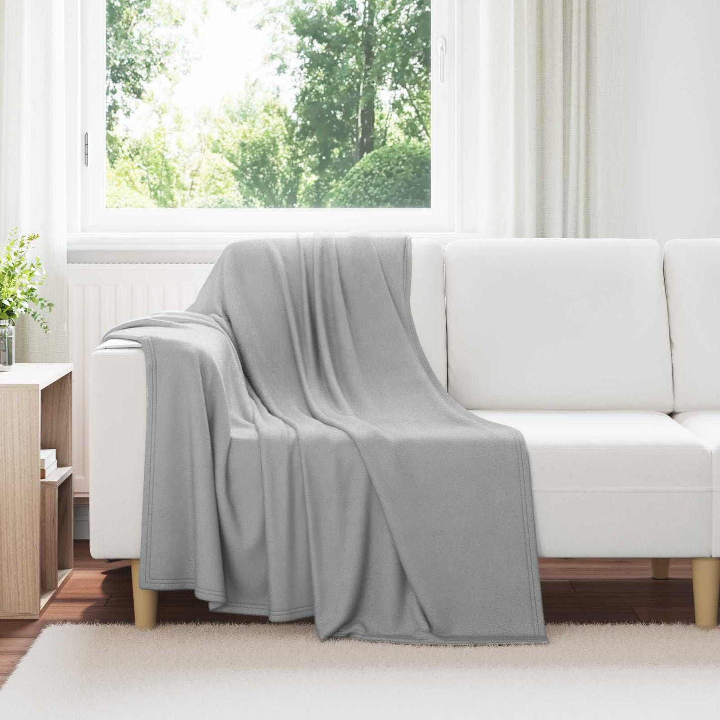 JUNG Vida Wohndecken 24 Stück Grau 170 x 130 cm Fleece
