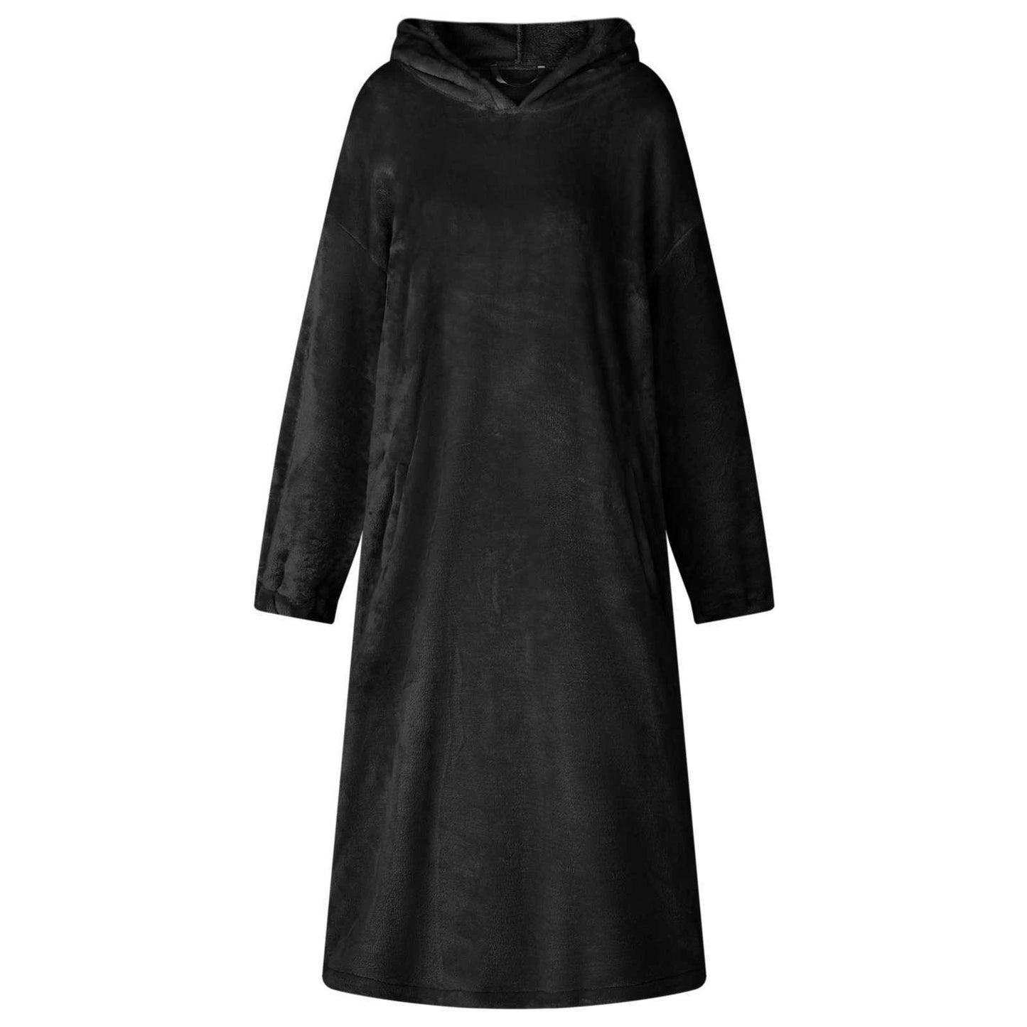 JUNG Vida Decken-Hoodie Schwarz M Flanell