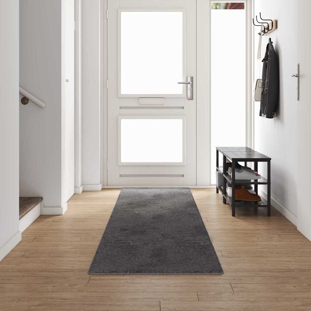 JUNG Vida Teppichläufer Grau 80 x 500 cm 100% Polypropylen Tuft