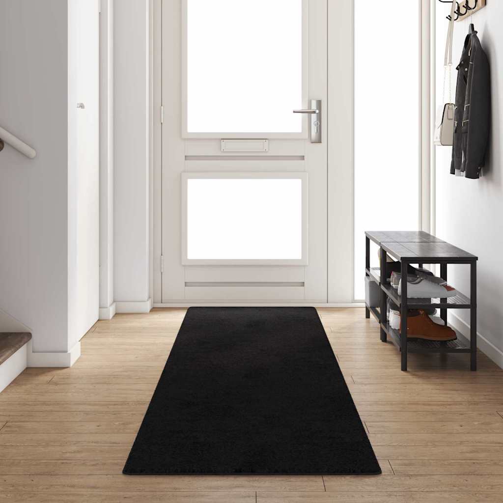 JUNG Vida Teppichläufer Schwarz 80 x 400 cm 100% Polypropylen Tuft