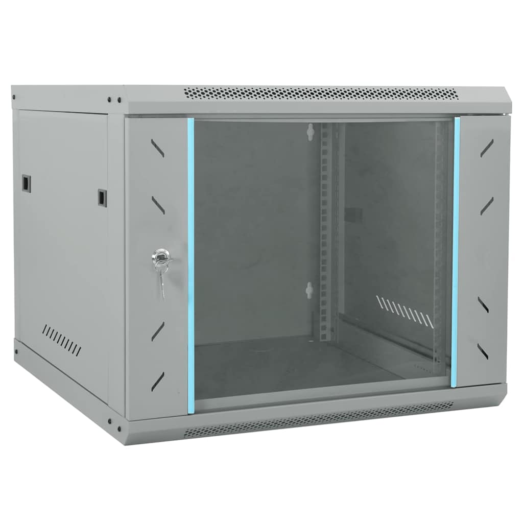 JUNG Vida Netzwerkschrank mit Speicher Grau 60 x 60 x 50 cm Stahl