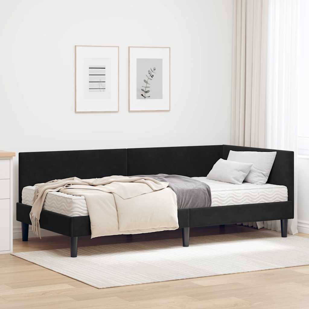 JUNG Vida Eckbettgestell mit Matratze Sonstiges 2 pcs Schwarz Samt