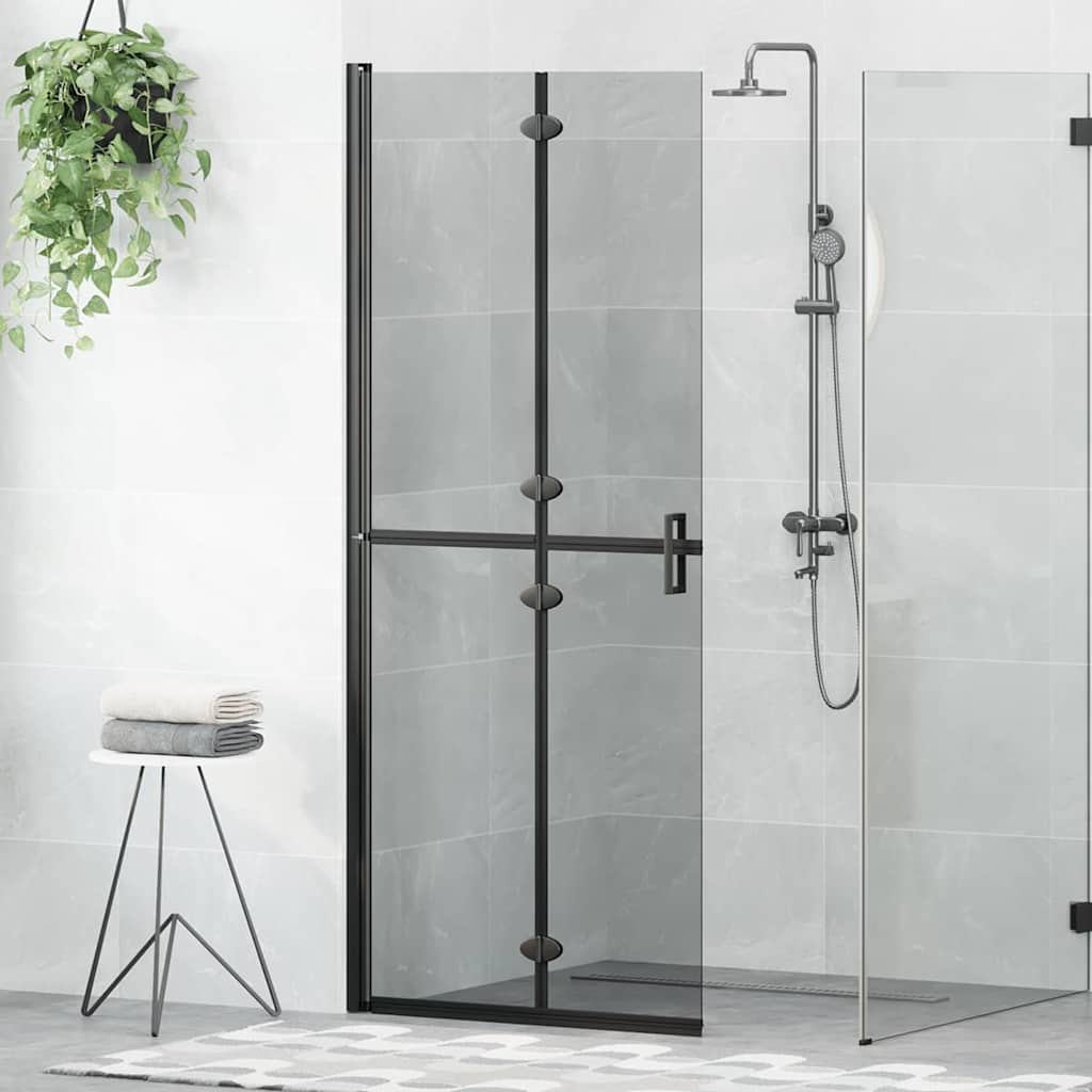 JUNG Vida Walk-In Duschwand Schwarz 90 x 6.5 x 190 cm