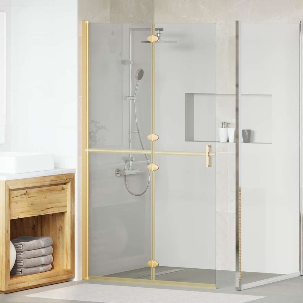 JUNG Vida Walk-In Duschwand Gold 90 x 6.5 x 190 cm