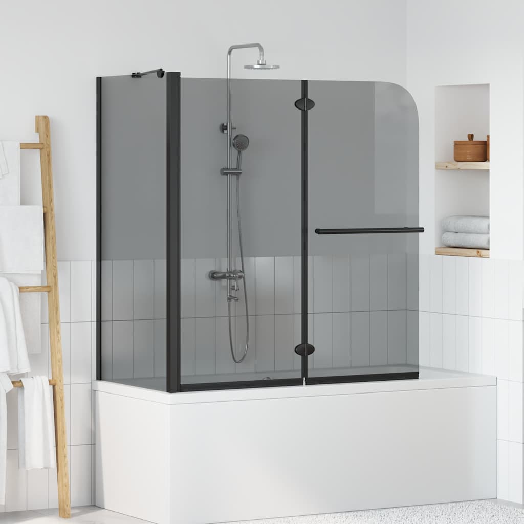 JUNG Vida Bi-Falt Duschumhausung Dunkel transparent 120 x 67 x 129 cm