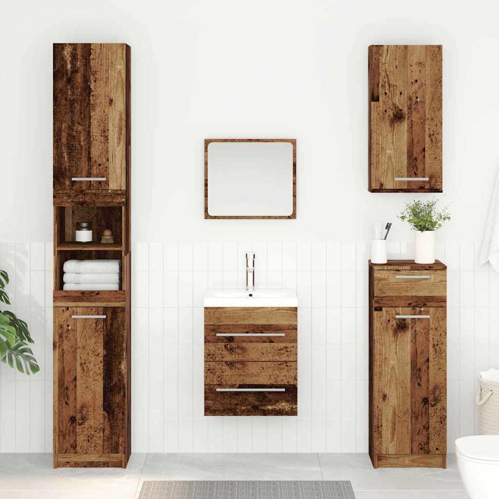JUNG Vida Waschbeckenunterschrank Altholz 38,5 x 41 x 48 cm Holzwerkstoff