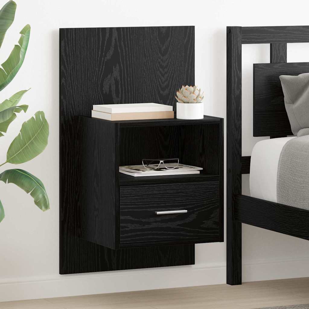 JUNG Vida Nachttisch 2 pcs Schwarz Eichen-Optik 50 x 32,5 x 80cm