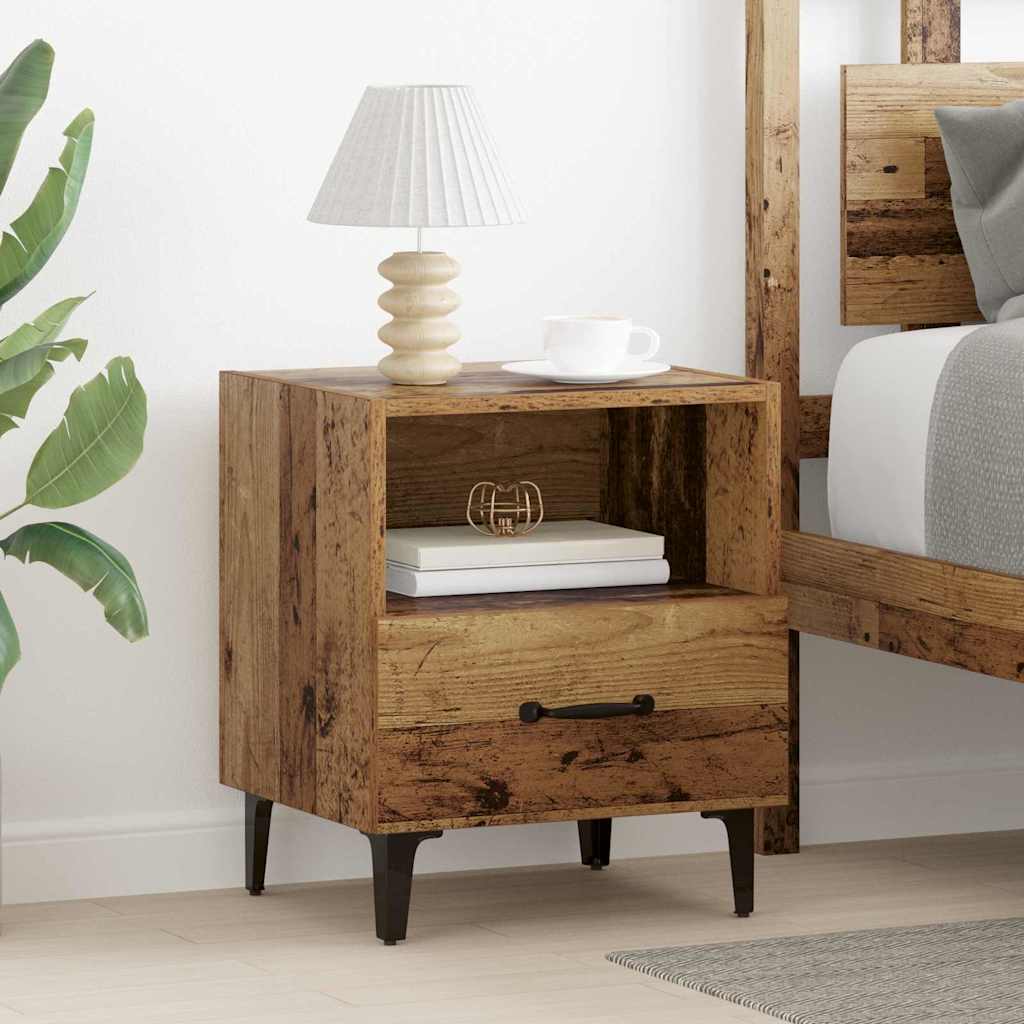 JUNG Vida Nachttisch 2 pcs Altholz 40 x 35 x 47,5 cm Holzwerkstoff