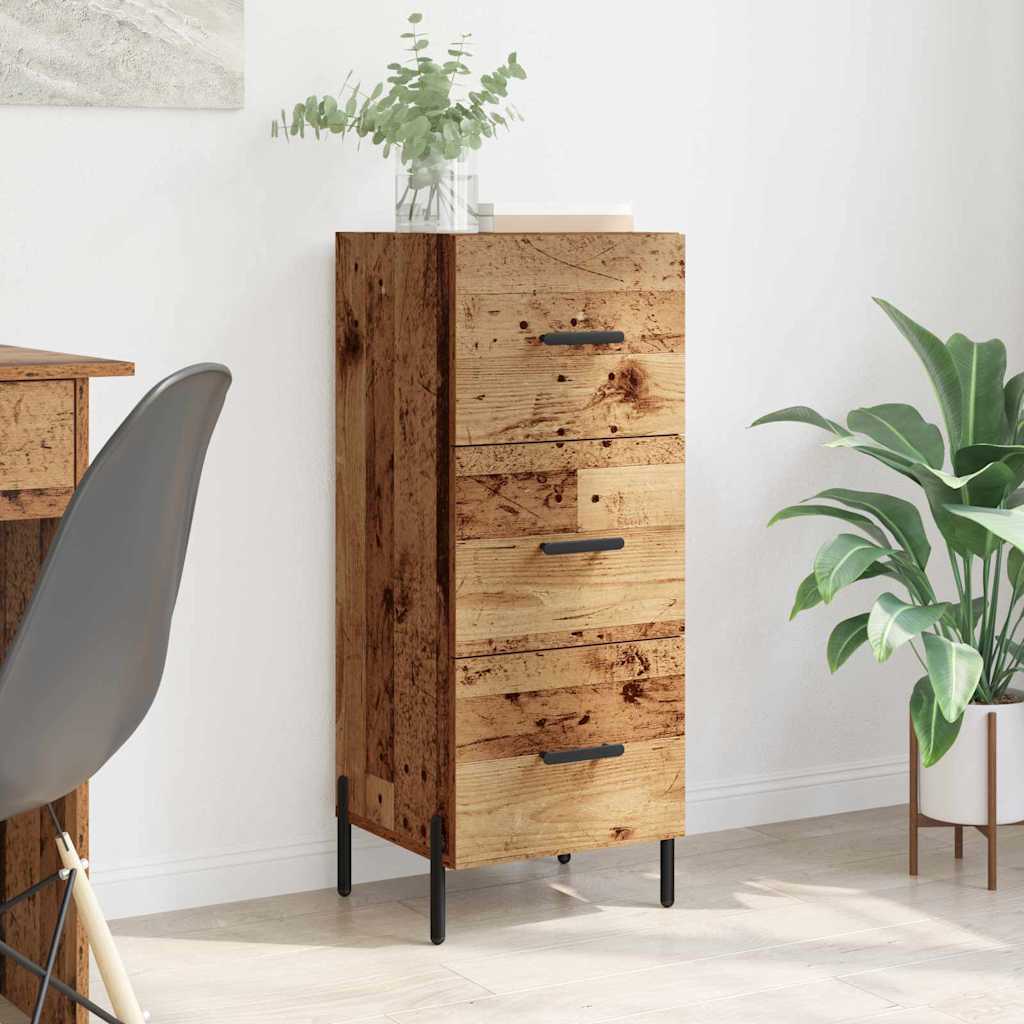 JUNG Vida Sideboard Altholz 34 x 34,5 x 90 cm Holzwerkstoff