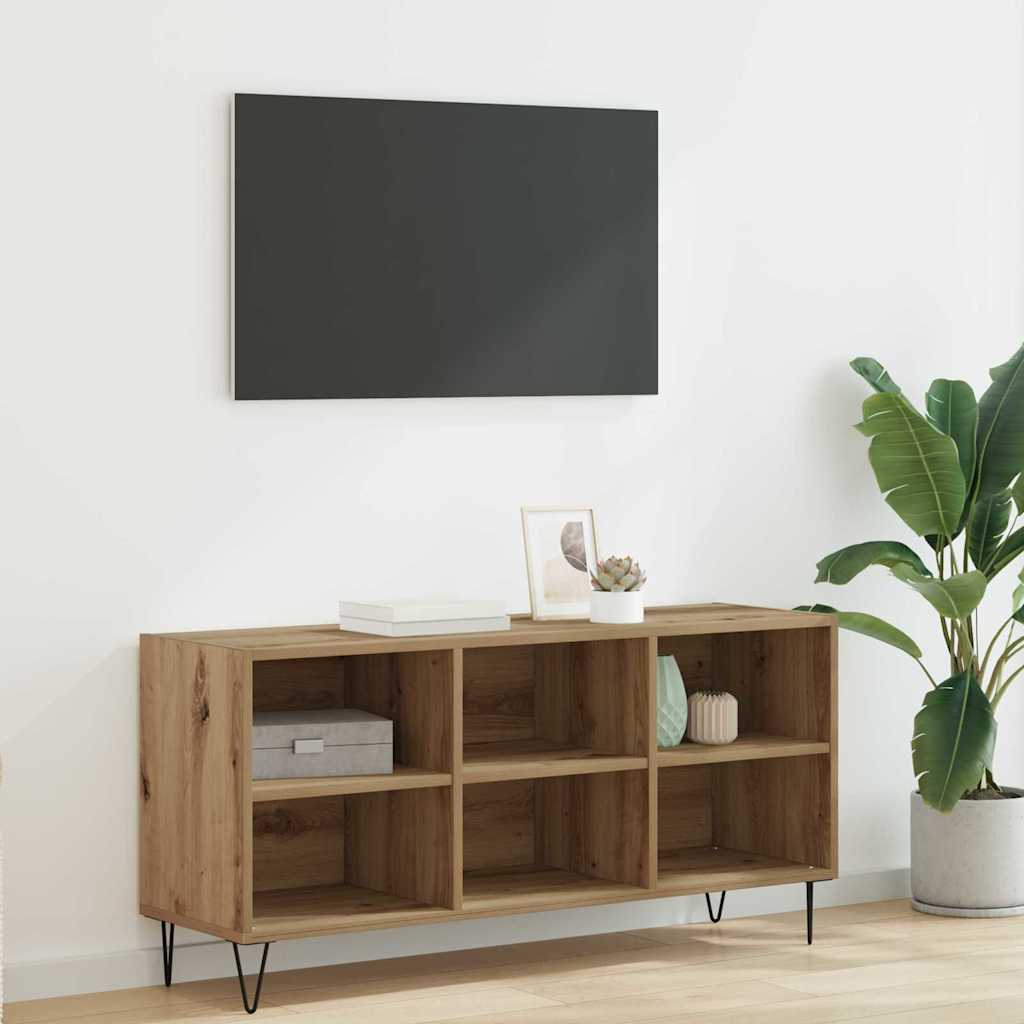 JUNG Vida TV-Schränk Artisan-Eiche 103,5 x 30 x 50 cm Holzwerkstoff