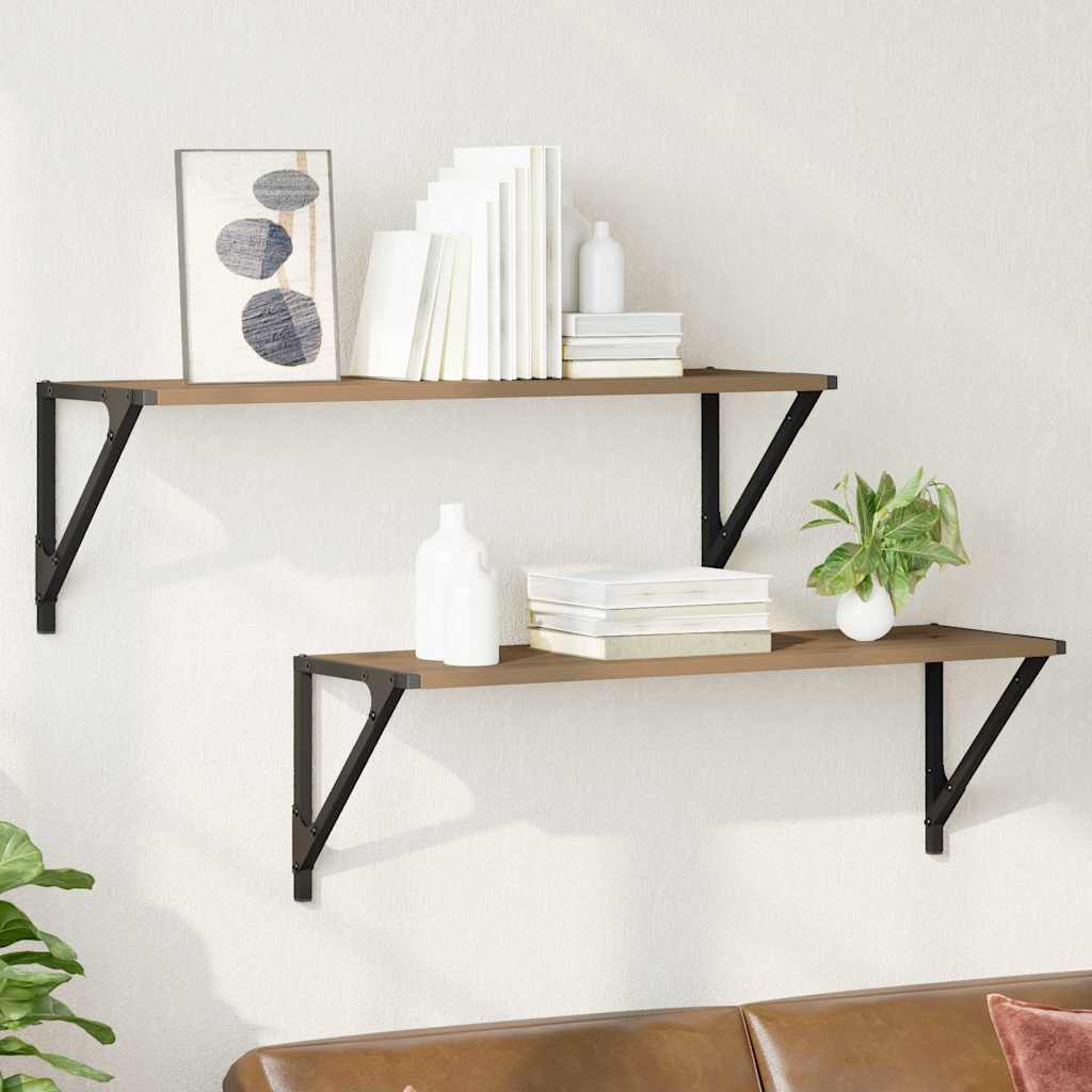 JUNG Vida Wandregale 2 pcs Artisan-Eiche 80 x 25 x 25,5 cm Holzwerkstoff