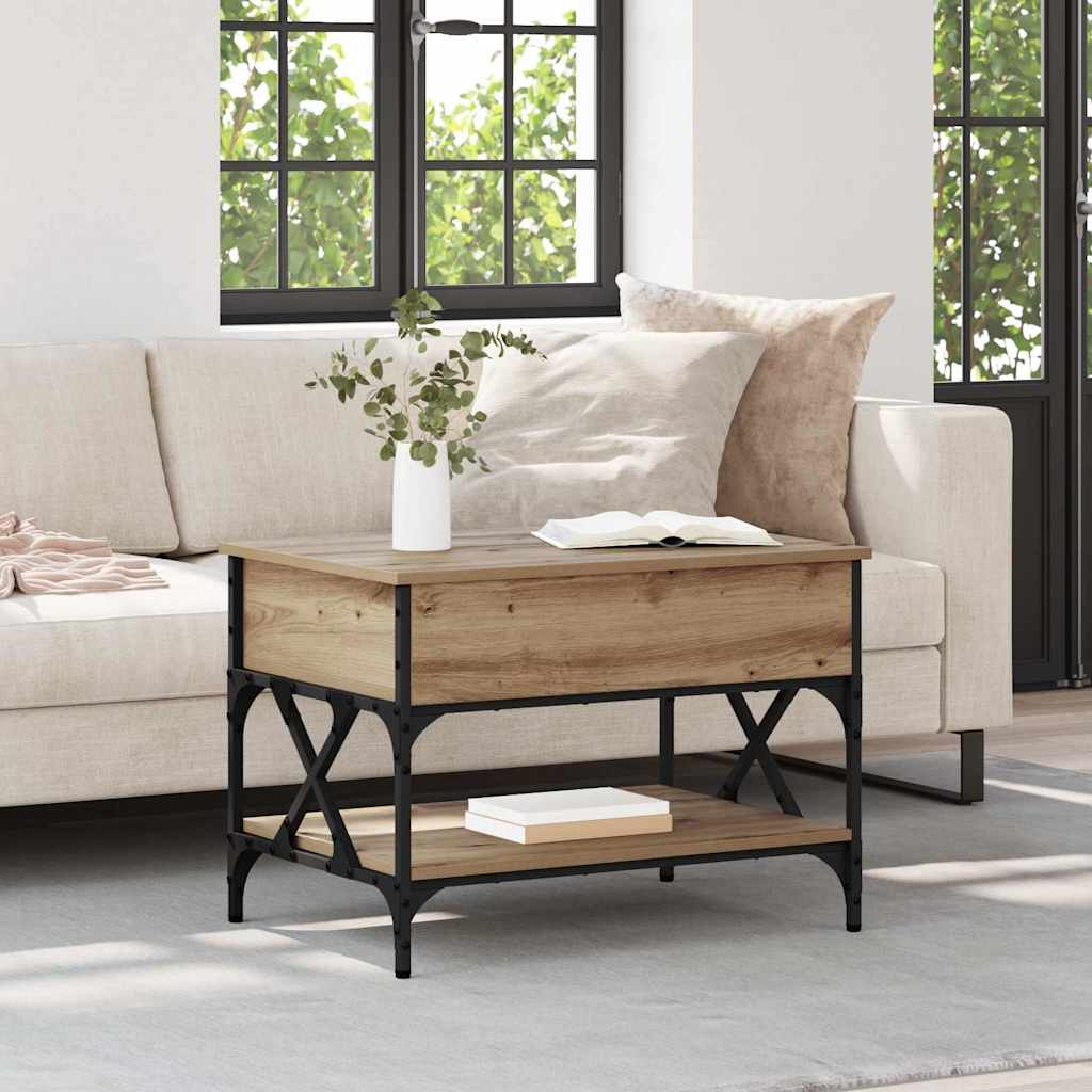 JUNG Vida Couchtisch Artisan-Eiche 70x50x50cm Holzwerkstoff