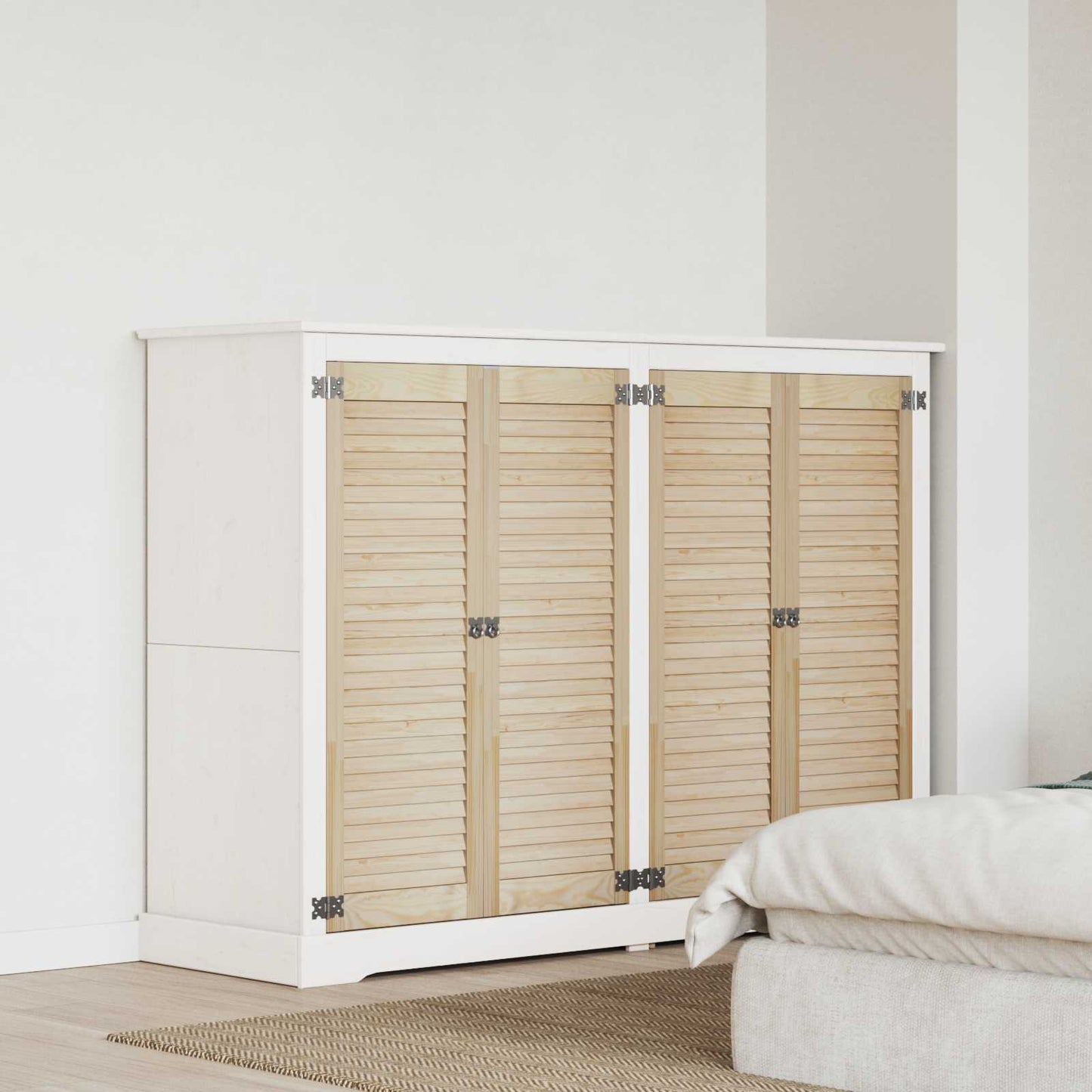 JUNG Vida Schranktür 4 pcs Natur 110 x 2,1 x 39,5 cm Massives Kiefernholz