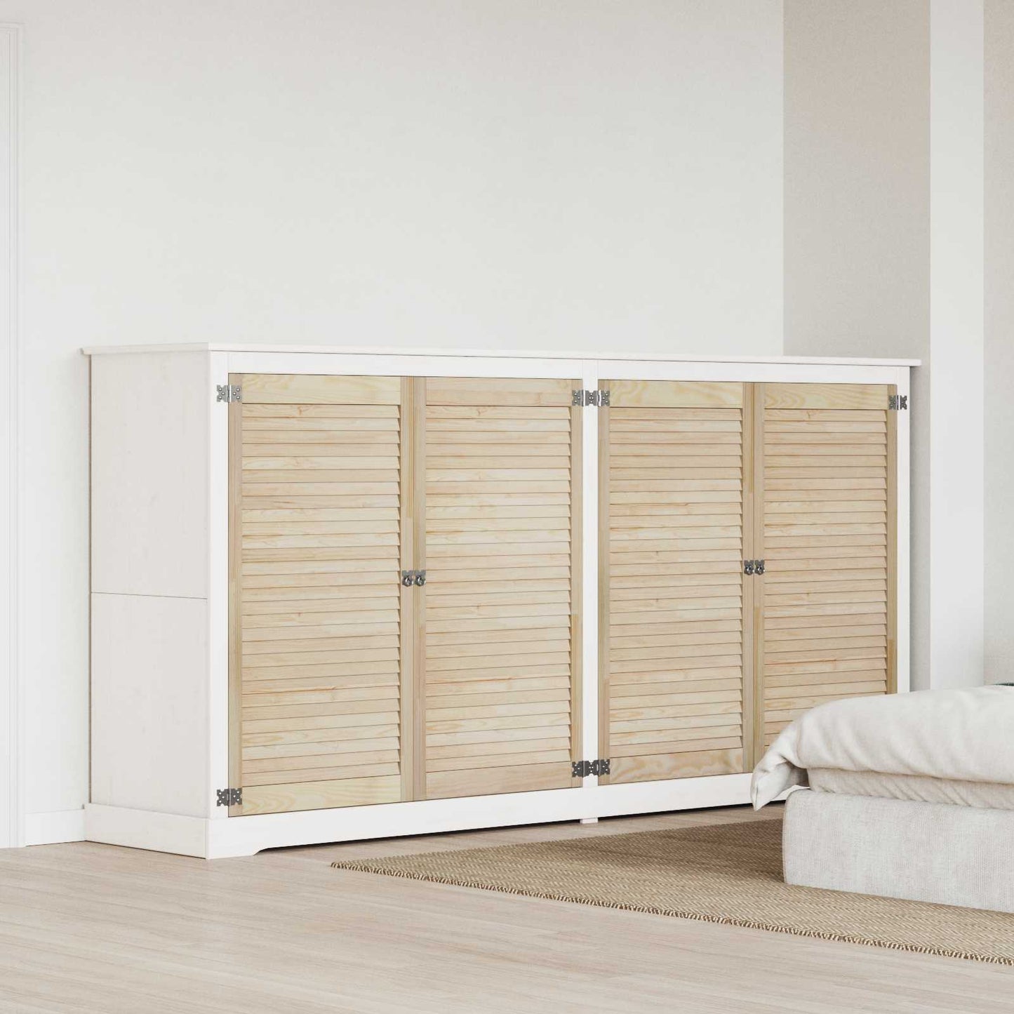 JUNG Vida Schranktür 4 pcs Natur 110 x 2,1 x 59,5 cm Massives Kiefernholz