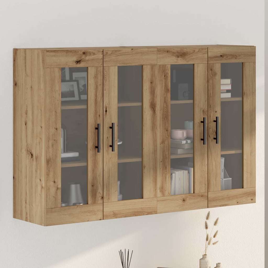 JUNG Vida Wandmontierte Schränke 2 pcs Artisan-Eiche und Schwarz