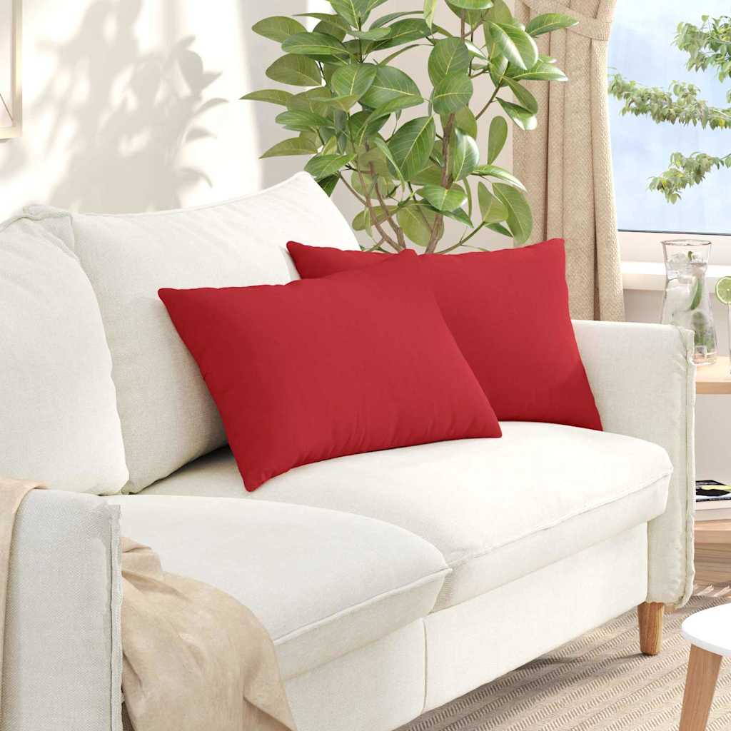 JUNG Vida Sofakissen 2 pcs Rot 60 x 40 cm Stoff