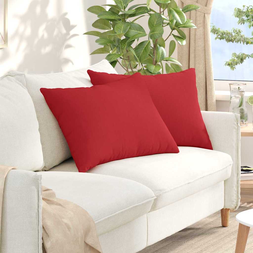 JUNG Vida Sofakissen 2 pcs Rot 70 x 50 cm Stoff