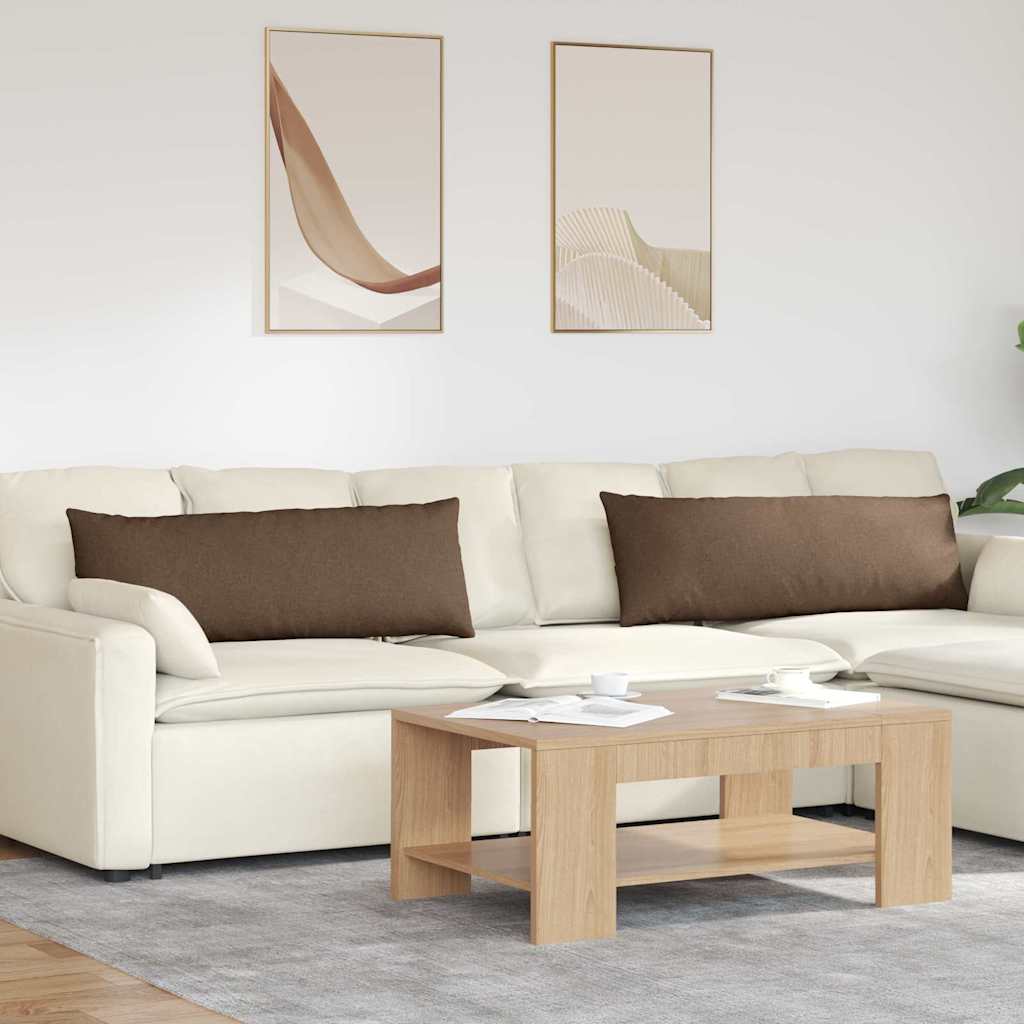 JUNG Vida Sofakissen 2 pcs Braun 120 x 40 cm Stoff