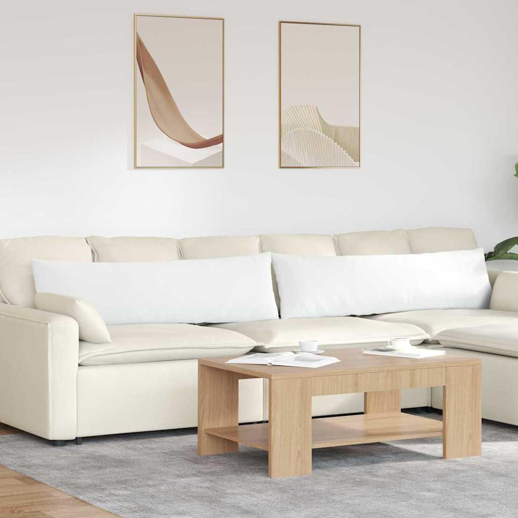 JUNG Vida Sofakissen 2 pcs Weiß 145 x 40 cm Stoff