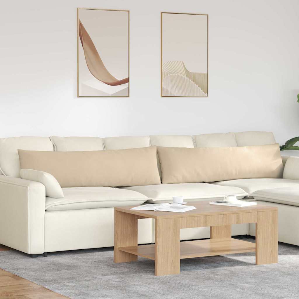 JUNG Vida Sofakissen 2 Stück Creme 145 x 40 cm Stoff