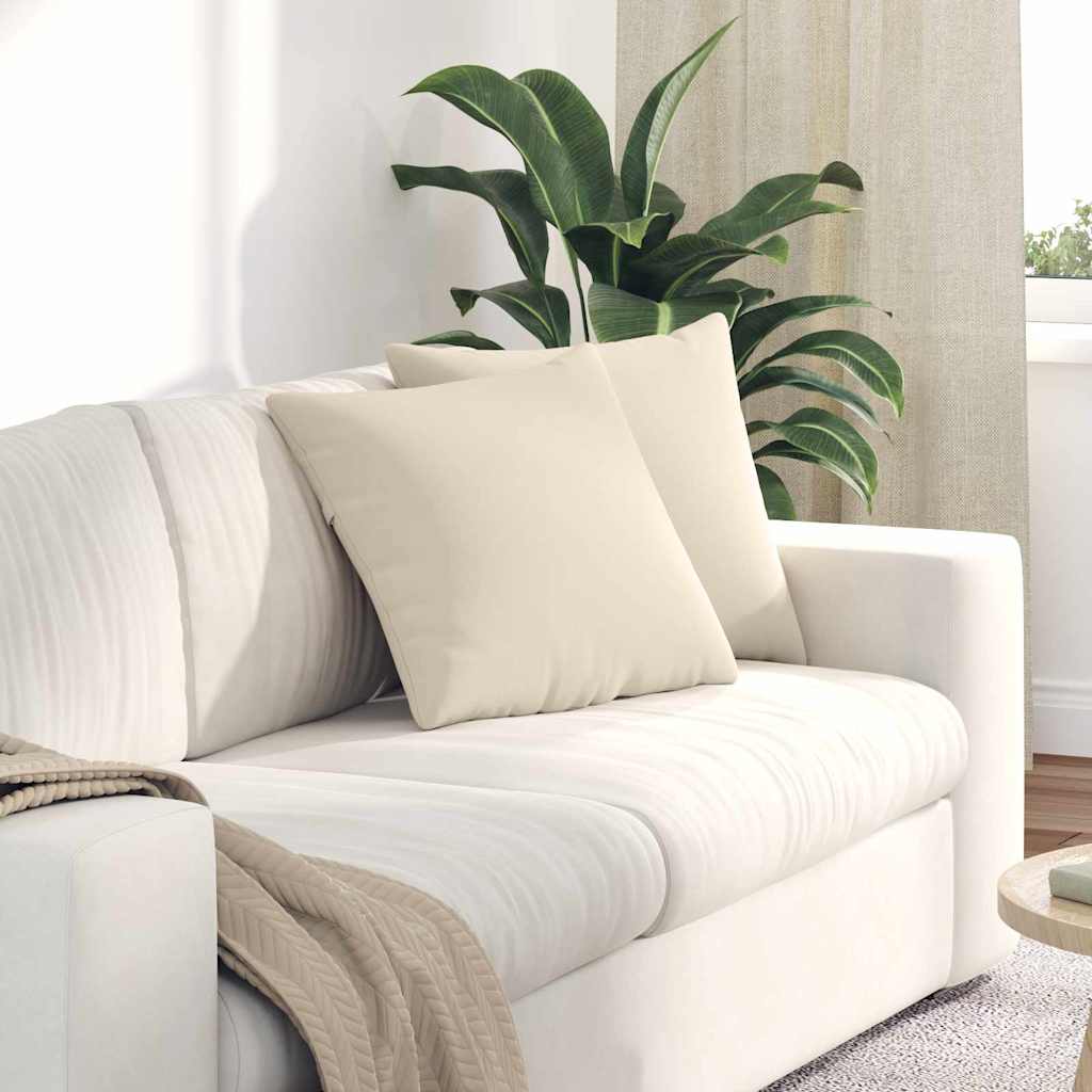 JUNG Vida Sofakissen 2 Stück Beige 45 x 45 cm Stoff