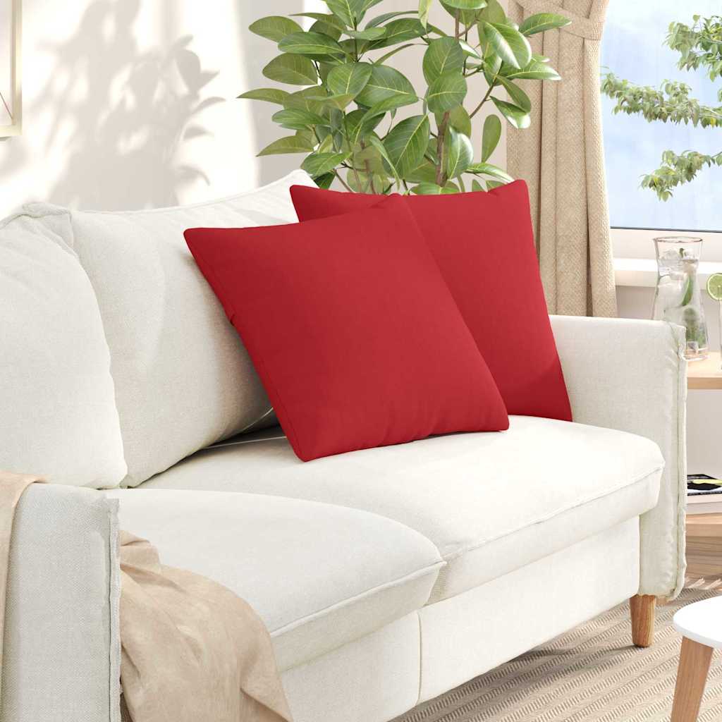 JUNG Vida Sofakissen 2 pcs Rot 50 x 50 cm Stoff