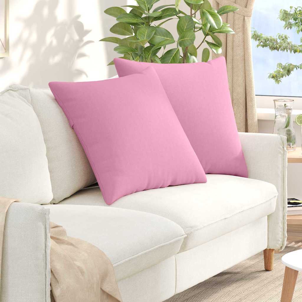 JUNG Vida Sofakissen 2 pcs Rosa 80 x 80 cm Stoff