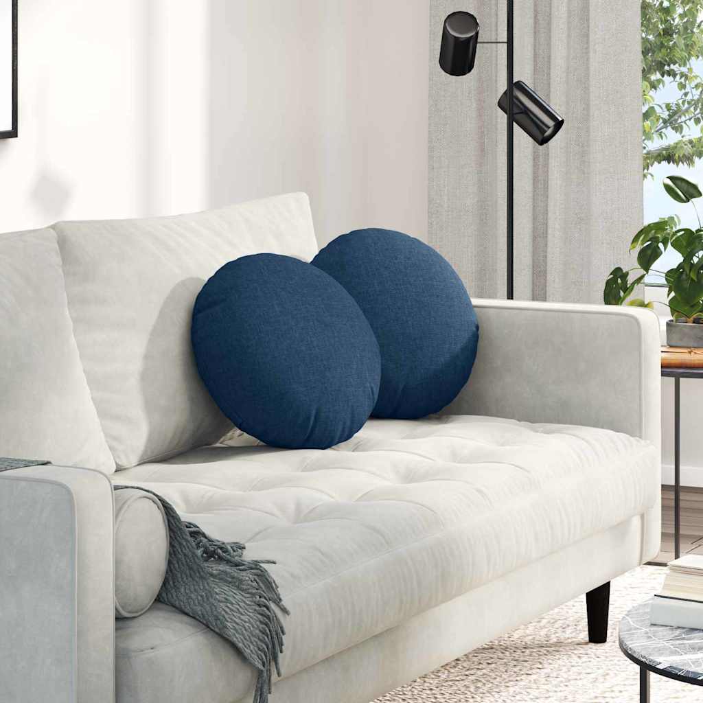 JUNG Vida Sitzkissen 2 pcs Blau Ø40 x 13 cm Stoff