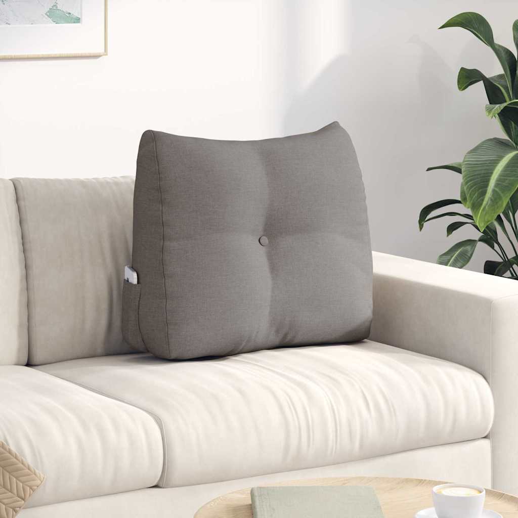 JUNG Vida Rücken Kissen Taupe 60 x 24 x 50 cm Stoff