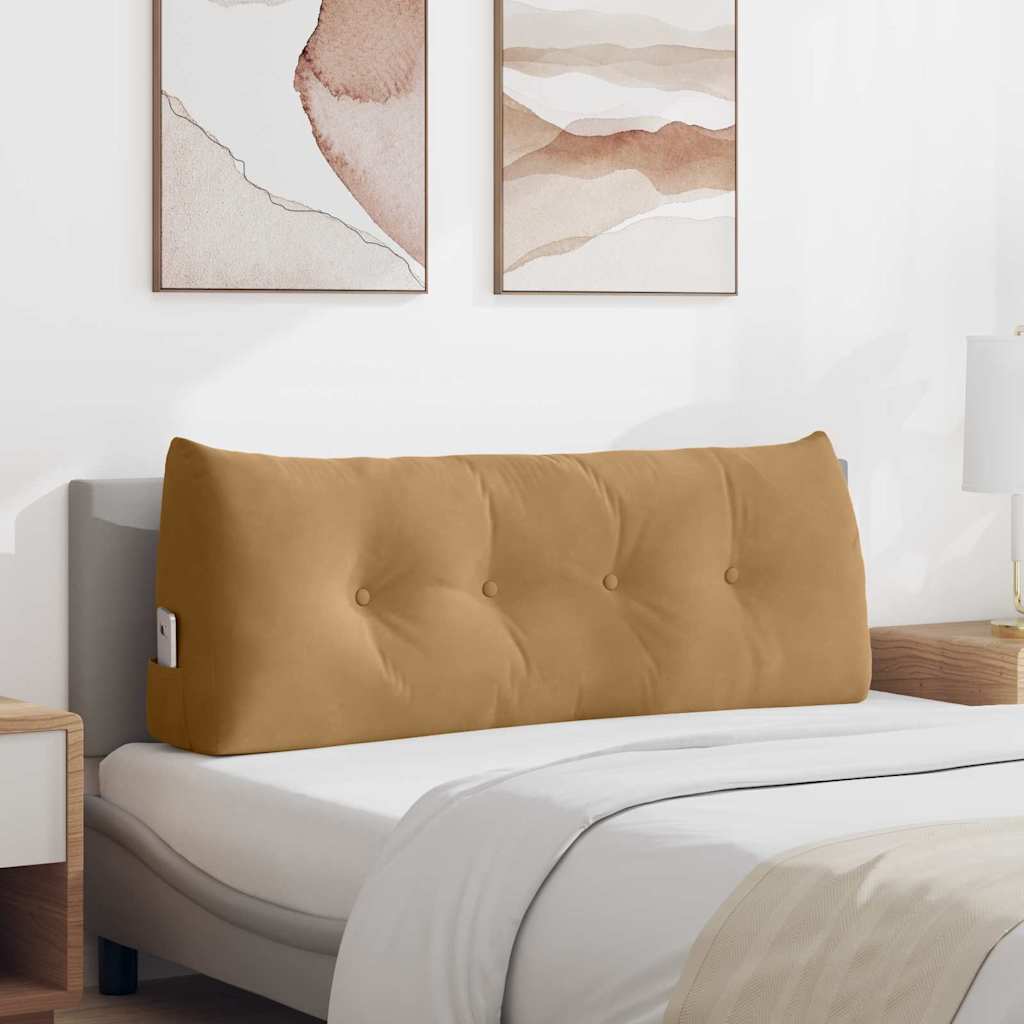 JUNG Vida Rückenkissen Braun 120 x 24 x 50 cm Samt