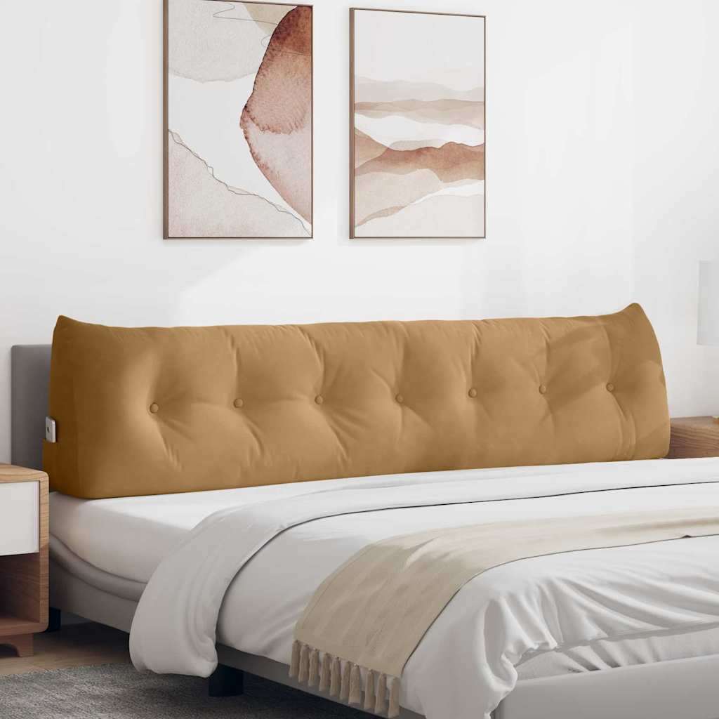 JUNG Vida Rücken Kissen Braun 200 x 24 x 50 cm Samt