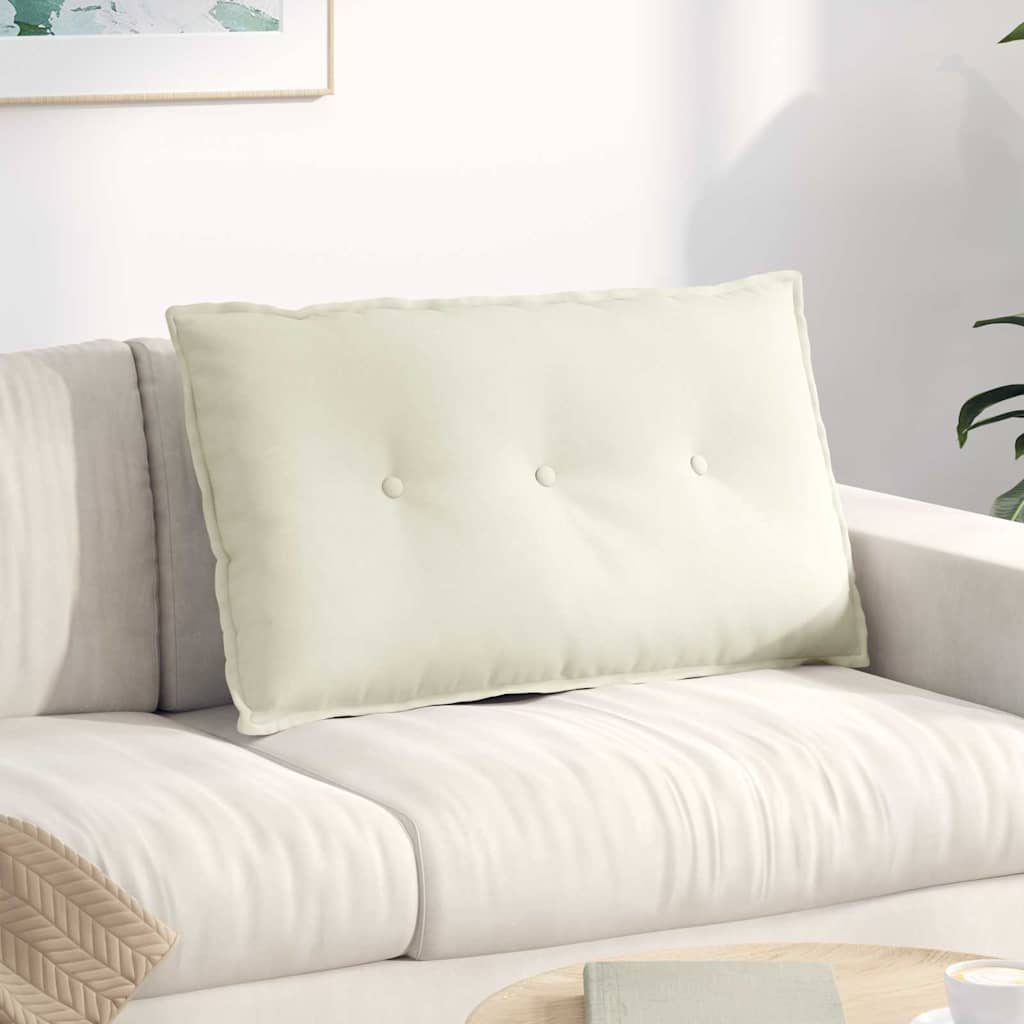 JUNG Vida Rückenkissen Creme 80 x 50 cm Cordstoff