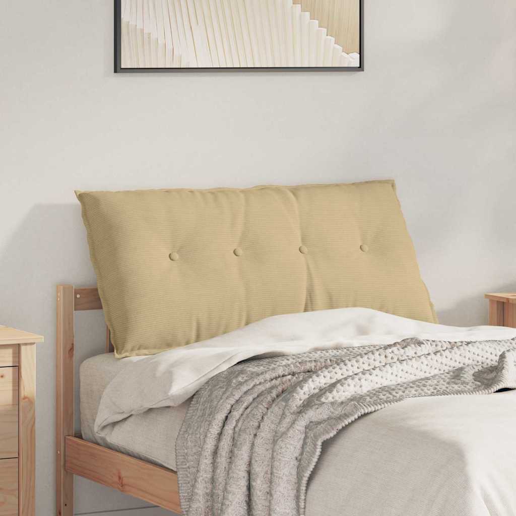 JUNG Vida Rückenkissen Grau-Grün 100 x 50 cm Cordstoff
