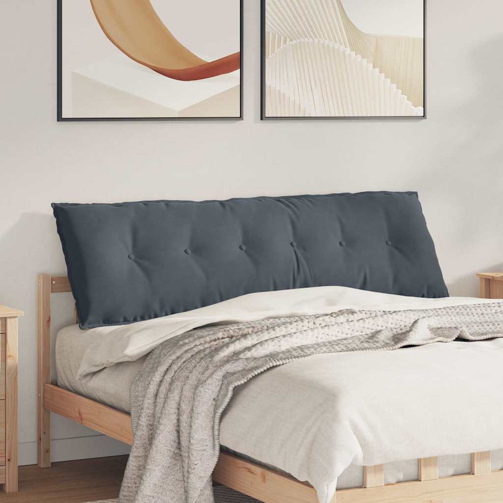 JUNG Vida Rückenkissen Dunkelgrau 160 x 50 cm Cordstoff